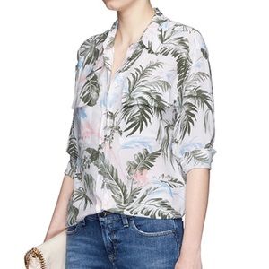 SOLD Equipment Signature Silk Printed Shirt Small